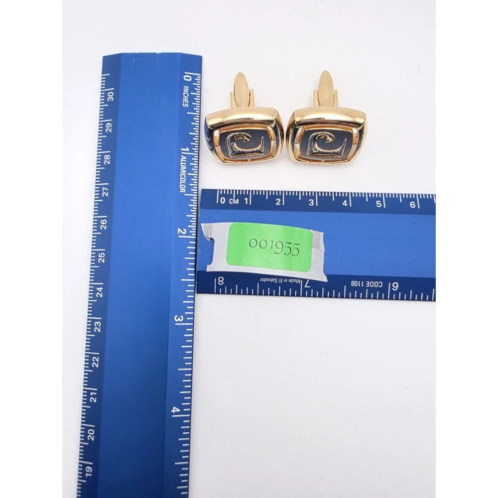 Vintage PIERRE CARDIN‎ Logo Cufflinks Gold & Silver Tones Classy FREE $HIPPING!!